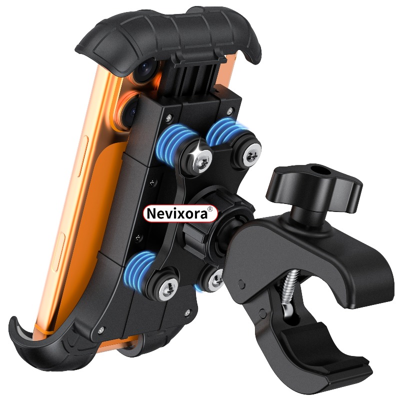 Commuter Bike Lock - Supporto per telefono da moto anti-vibrazione,
